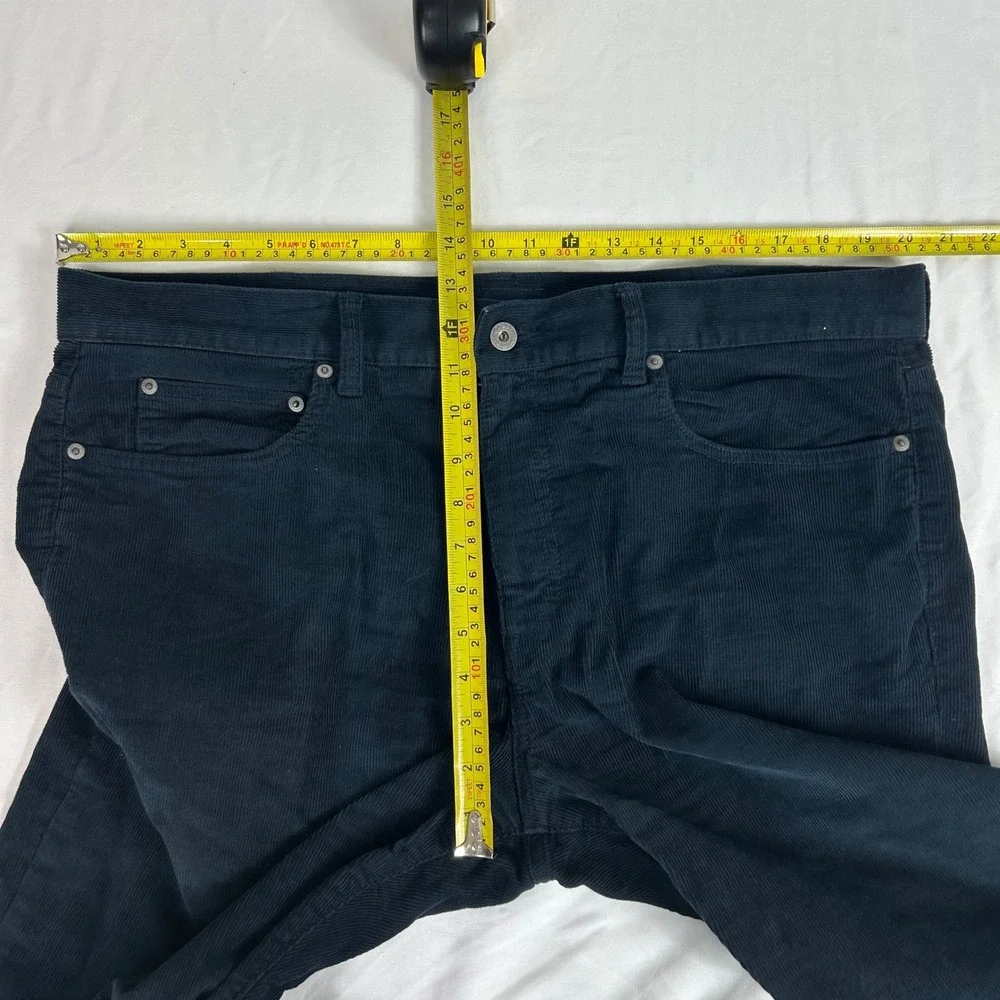 J.Crew 770‎ Straight Fit Blue Corduroy Pants Mens W38 L32 Jeans Casual $168